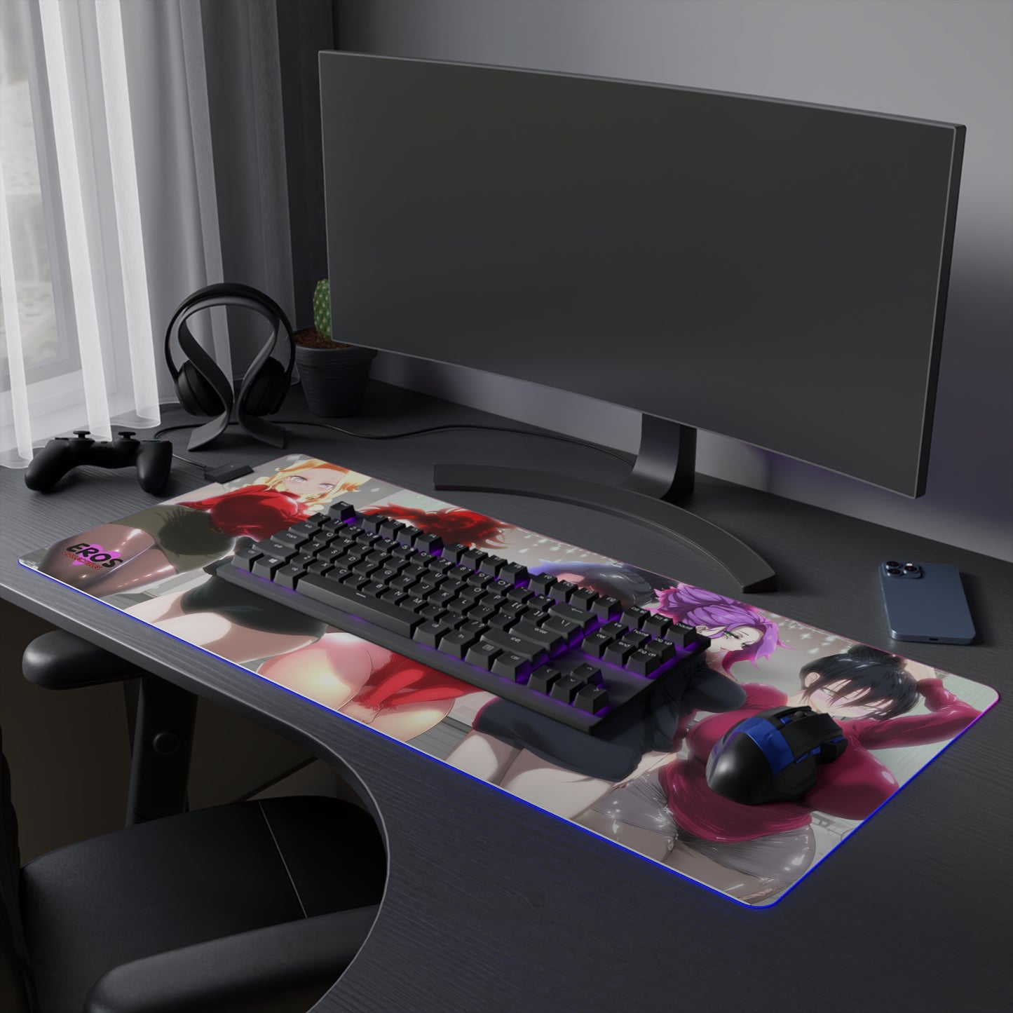EROS THICKZONE, COZY SQUAD, LED RGB Grand Mousepad