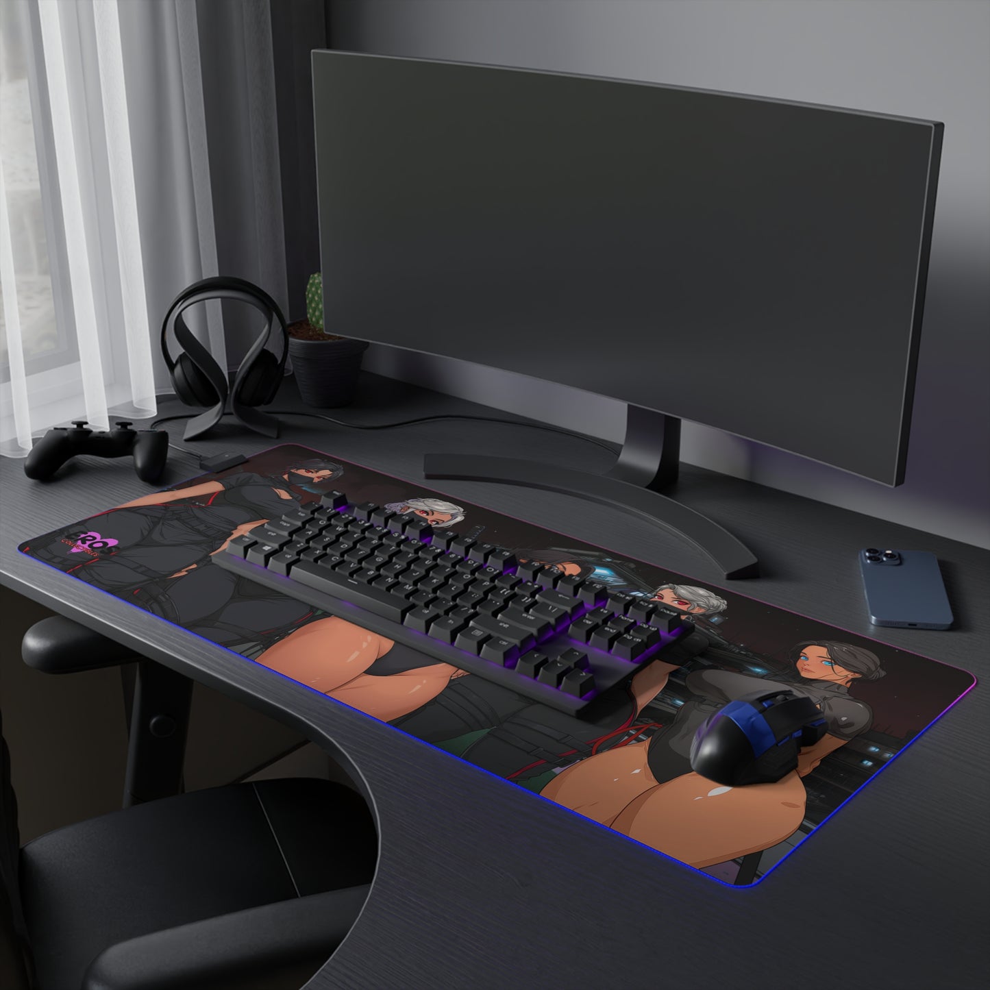 EROS THICKZONE, BOOTY BRIGADE, LED RGB Grand Mousepad
