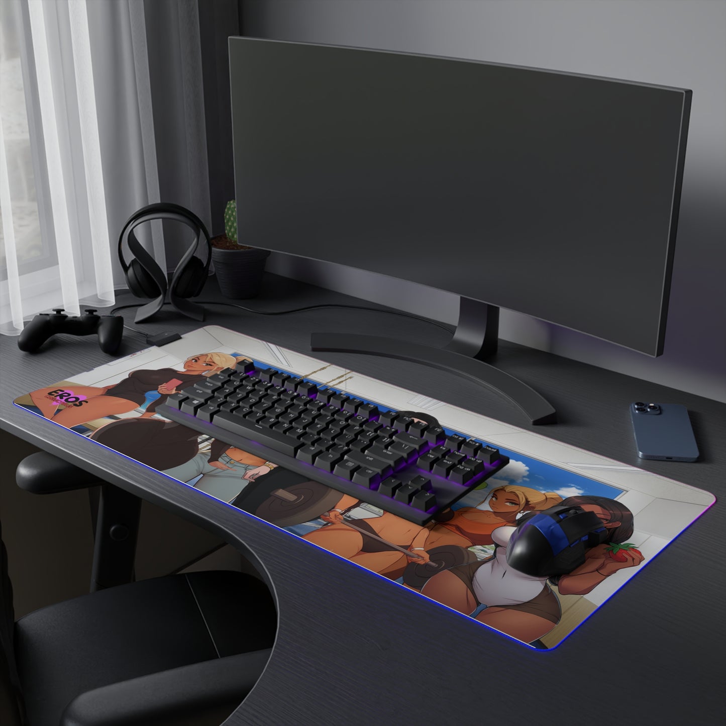 EROS THICKZONE, SUMMER PUMP LED RGB Grand Mousepad